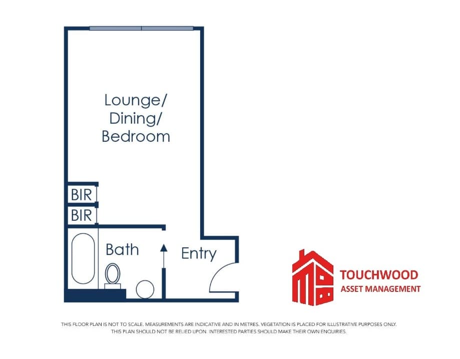 Studio apartment floor plan